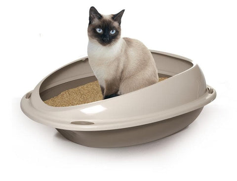 LETTIERA PER GATTO SHUTTLE 45x36x15.5 CM IGIENE E TOELETTATURA BORDI RIALZATI NO SPORCO