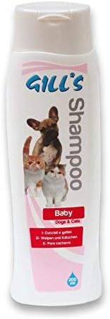 Croci Gill's - Shampoo Baby per cuccioli di cane e gatto, non brucia gli occhi, non irrita la pelle, 200ml