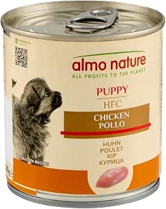 Almo Nature HFC Puppy - Alimento Umido per Cuccioli - Pollo - Qualità Human Grade, Senza Glutine, Monoproteico - 280g