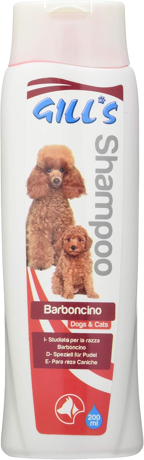 Croci Gill's - Shampoo Barboncino, adatto al pelo riccio dei barboncini, ideale per la toelettatura, 200m