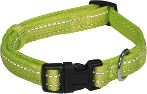 COLLARE NYLON CROCI VERDE FLUO 2 X 35 - 55 CM WALKING