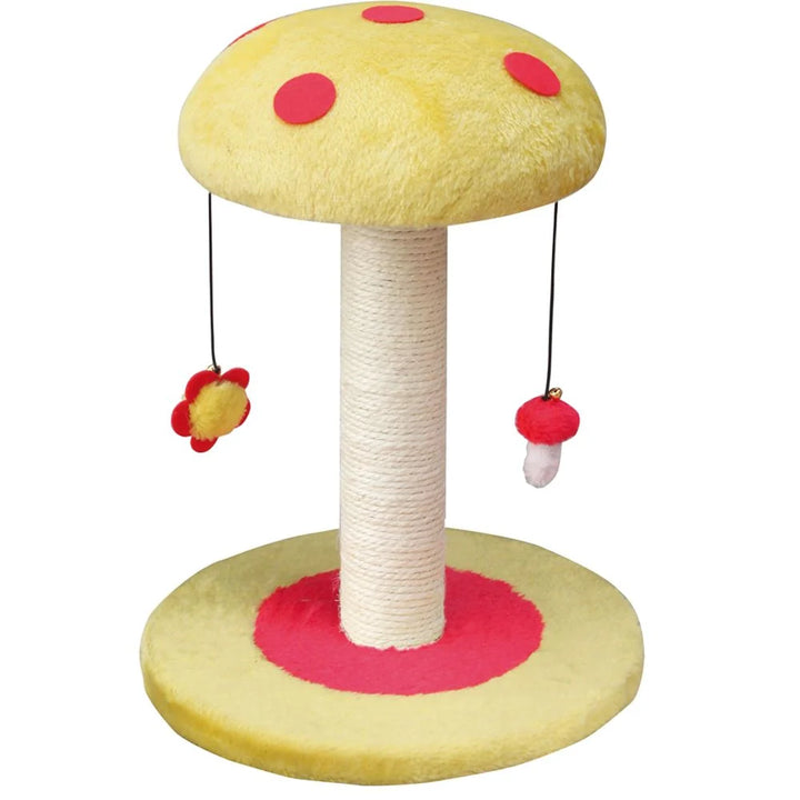 Mushroom: tiragraffi funghetto peluche bellissimo giallo rosso 35 x 35 x 47 cm gatto mici