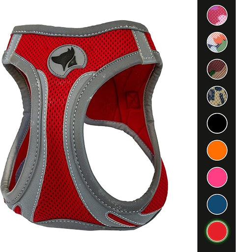 Croci  - Pettorina Riflettente Per Cani, Multicolore (Rosso), M, 1 Pezzo