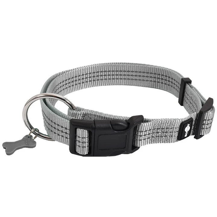 Collare per Cani Bobby Safe TAGLIA L GRIGIO 42 X 70 CM 2 CM