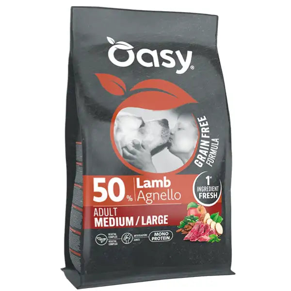 OASY GRAIN FREE AGNELLO MEDIUM LARGE 10 KG