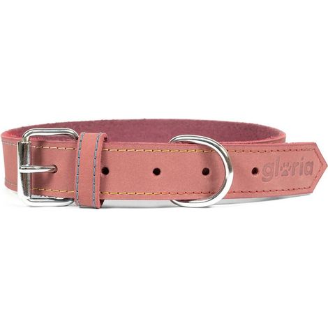 Collare IN NABUK per Cani Gloria Oasis Rosa 40 CM X 15 MM