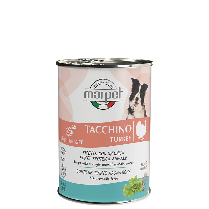 MARPET Æquilibriavet Tacchino - 400 g LATTINA CONTRO DISTURBI DIGESTIVI E ANSIA