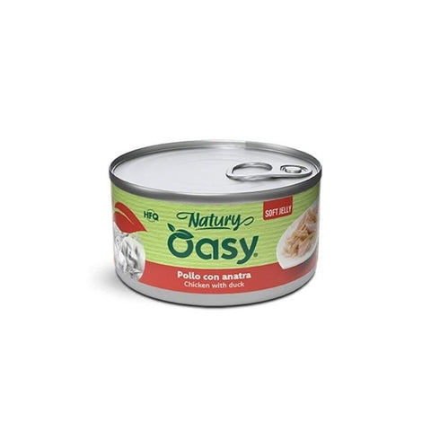 Oasy Natury Gatto Pollo con Anatra e verdure 150 grammi in jelly