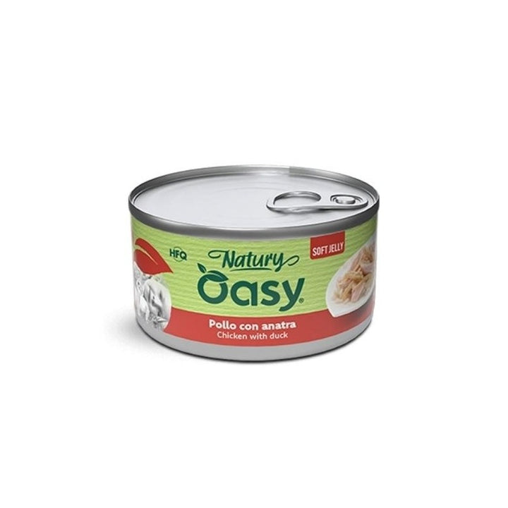 Oasy Natury Gatto Pollo con Anatra e verdure 150 grammi in jelly