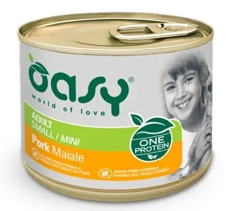Oasy Dog One Protein Adult Small Mini Maiale