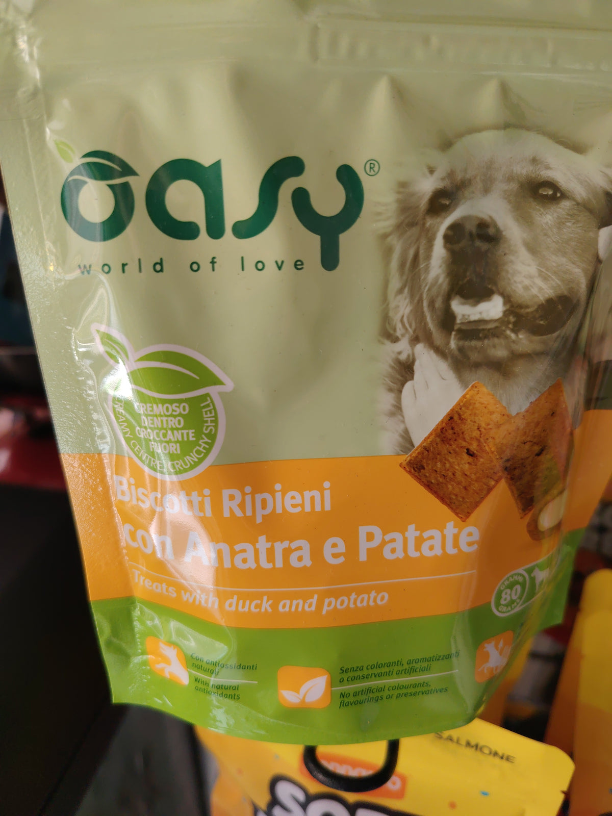 Snack oasy per cani con anatra e patate 80 gr