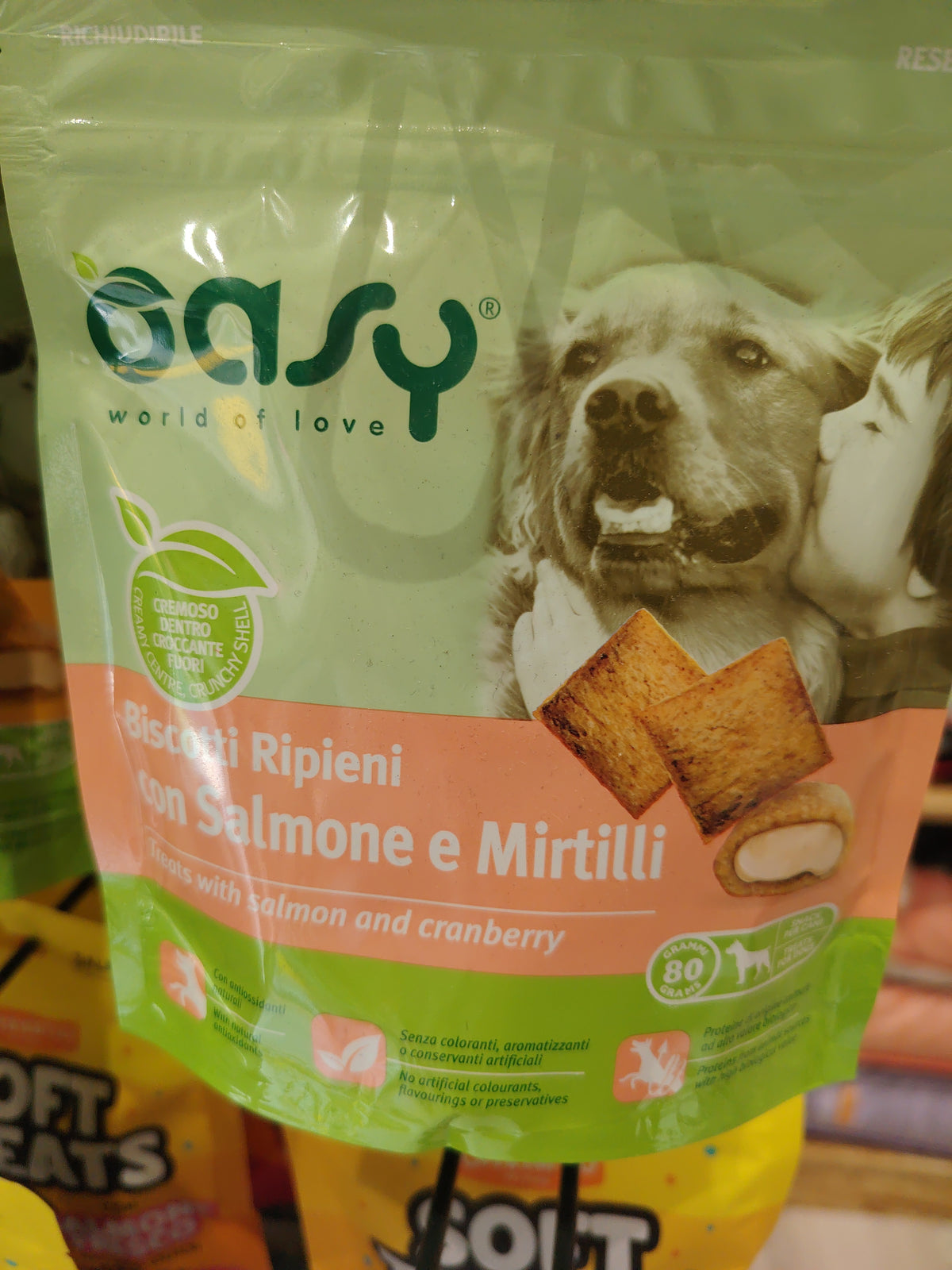 Snack oasy salmone e mirtilli 80 grammj