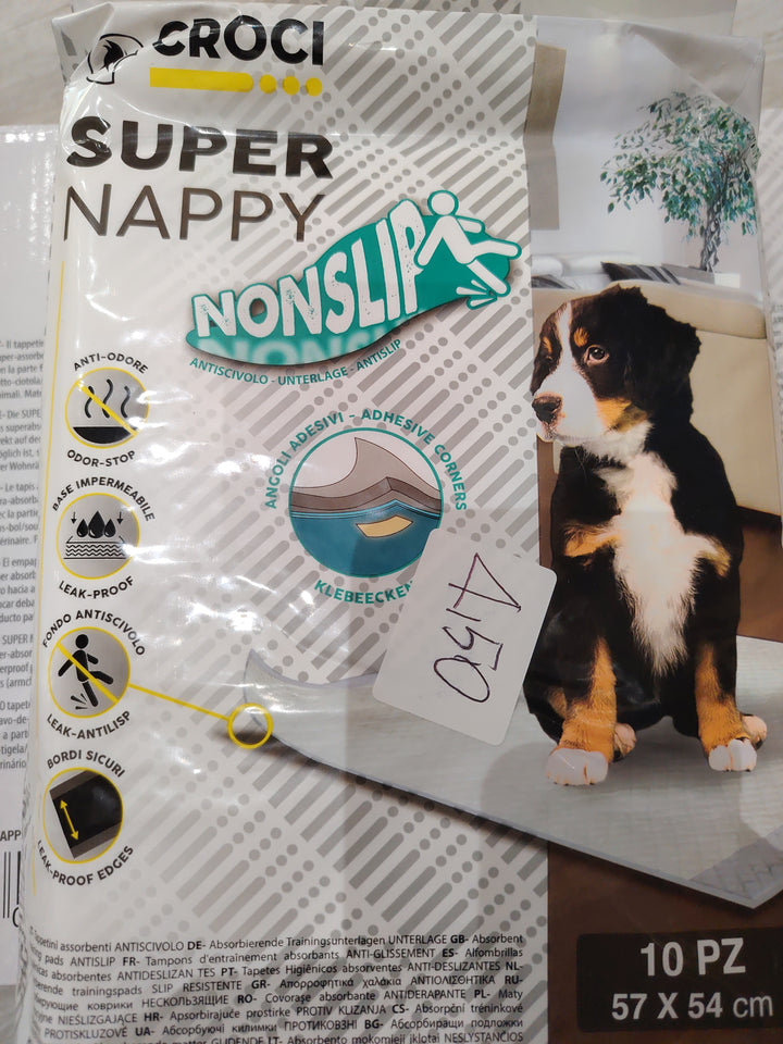 Tappetino traversina super nappy 57x54 per un totale di 10 pezzi