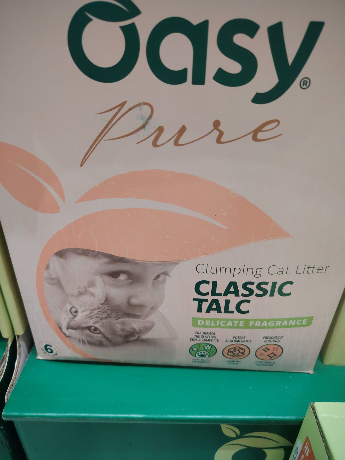 Lettiera Oasy classic talc 6 lt