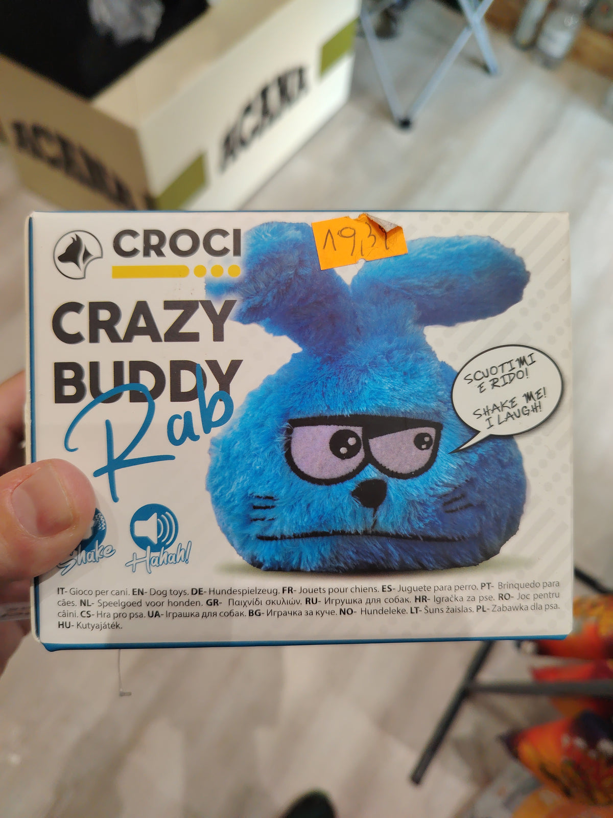 Gioco cane  crazy buddy rabbit croci bellissimo