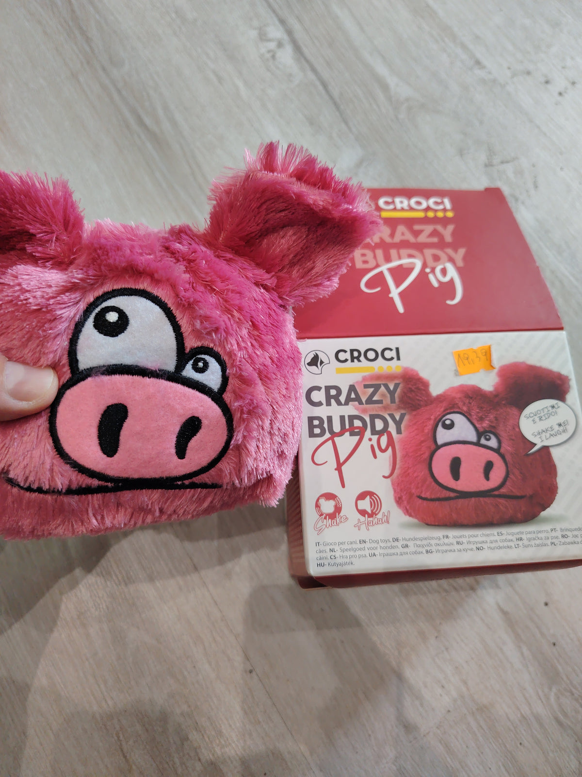 Gioco cane crazy buddy pig bellissimo marchio croci