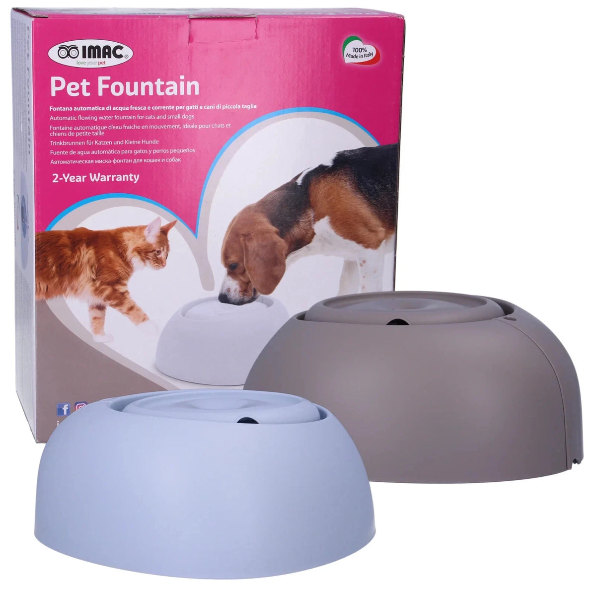 PET FOUNTAIN IMAC CIOTOLA A FONTANA 220V PER CANI E GATTI