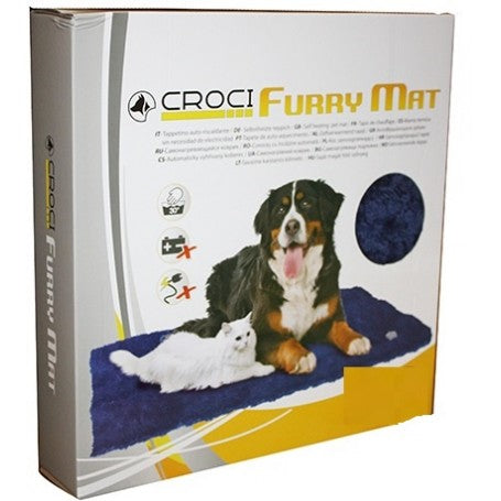 Tappetino Auto-Riscaldante Furry 90x64  BLU